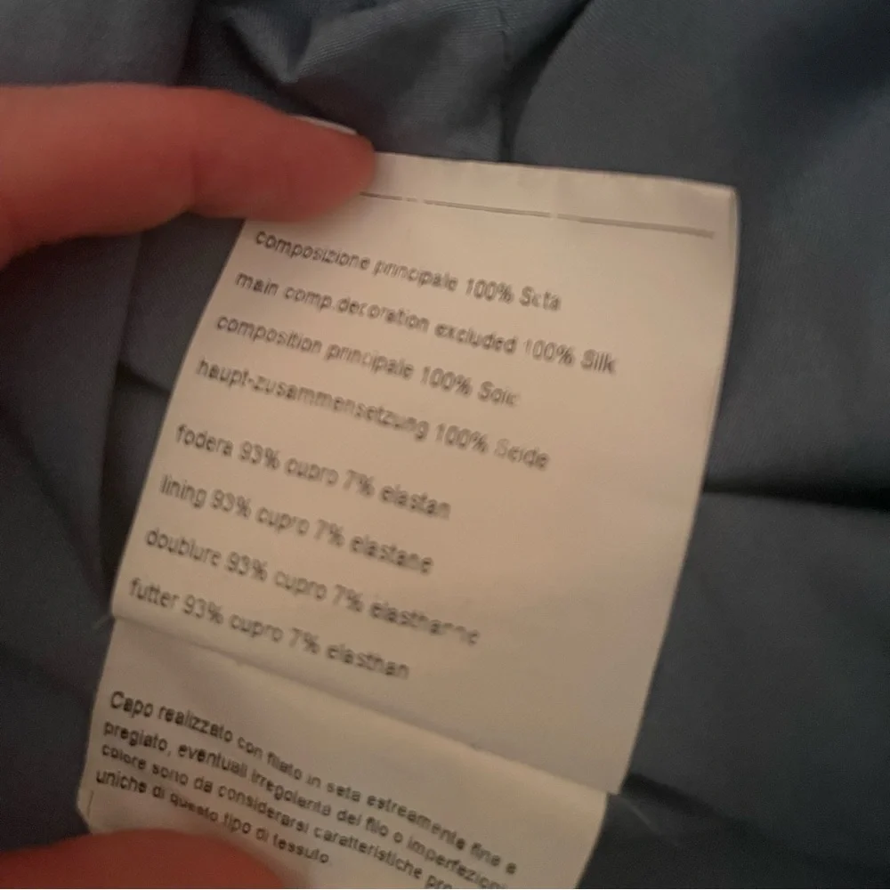 2/$30 Piazza Sempione Italian silk long line lightweight jacket/blazer - Picture 7 of 7